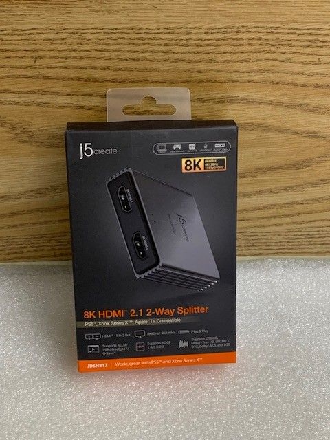 J5create 8K HDMI 2.12- Way Splitter