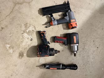 Air tools 2 impacts one ratchet and nail gun