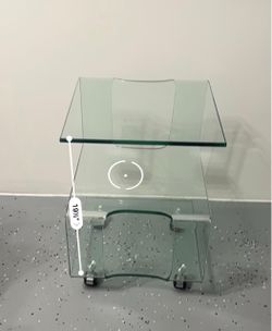 Glass auxiliar table