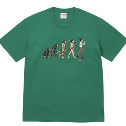 SUPREME EVOLUTION TEE GREEN SIZE X-LARGE 
