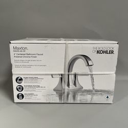 Kohler 4” Centerset Bathroom Faucet In Chrome