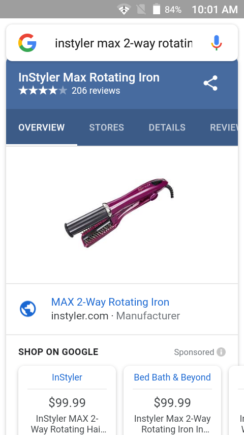 instyler rotating iron walmart