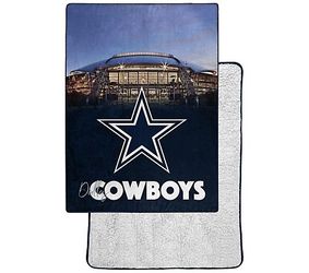 NFL Cowboys 60" x 80" Night Lights Team Throw  -  Brand New - Sealed.  **QVC Item # H232358 **