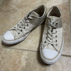 Gold And Cream Converse