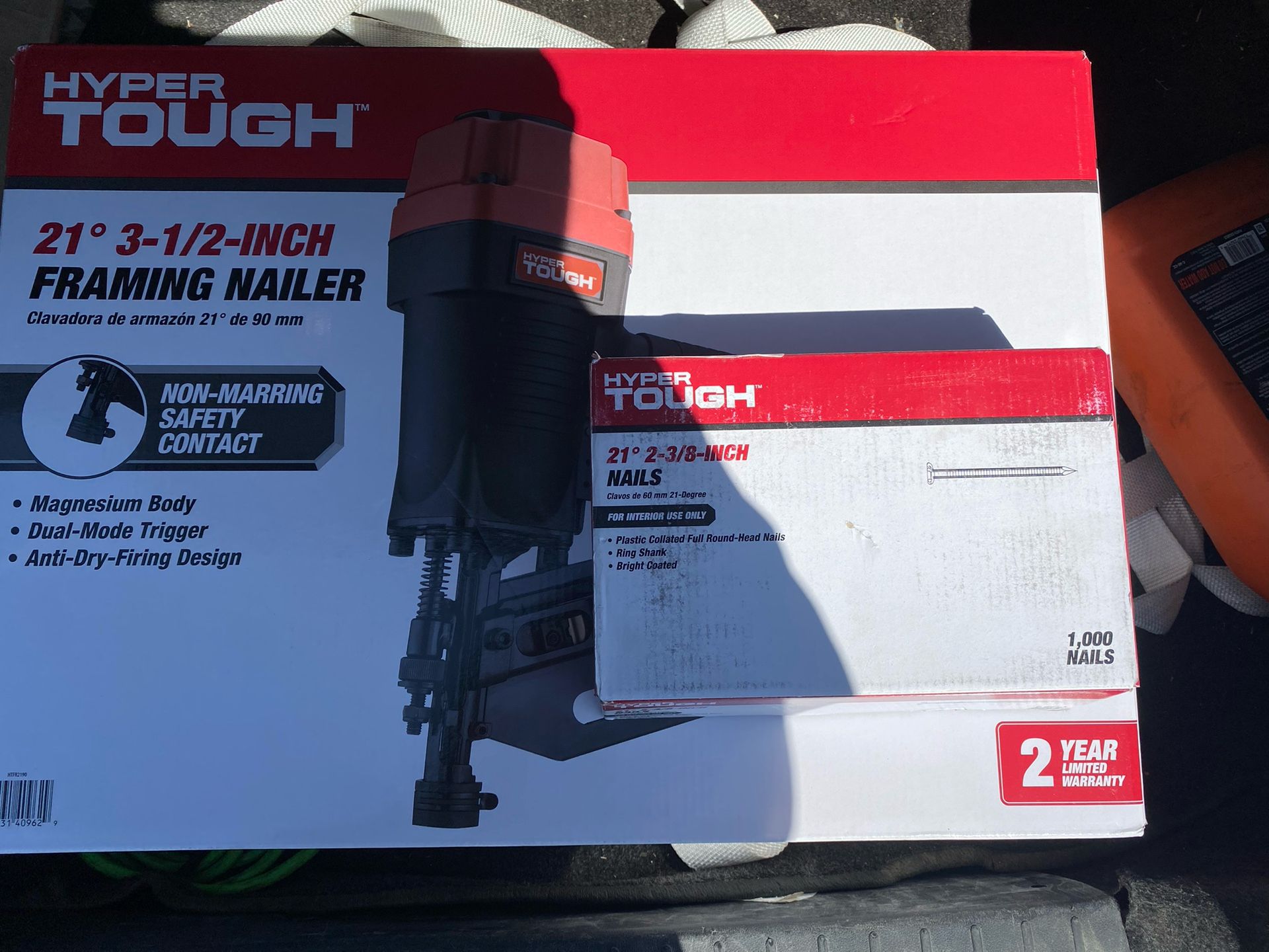 Framing nailer 21 & Whole Box Nails