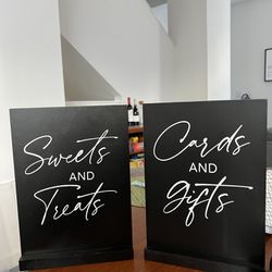 Wedding Sign: Sweets / Treats + Cards/Gifts
