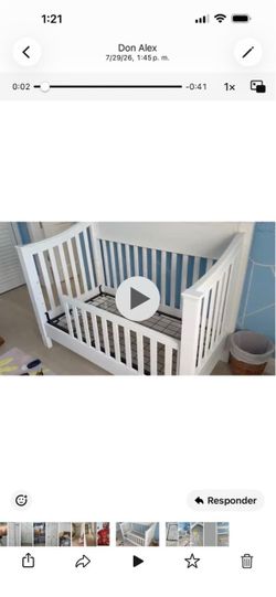 Una cuna que se hace cama también