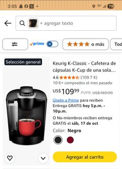 Cafetera Keurig K- Classic