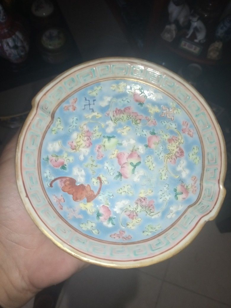 LATE 1800S ANTIQUE QING DYNASTY FAMILLE ROSE BOWL , SIGNED PIECE 