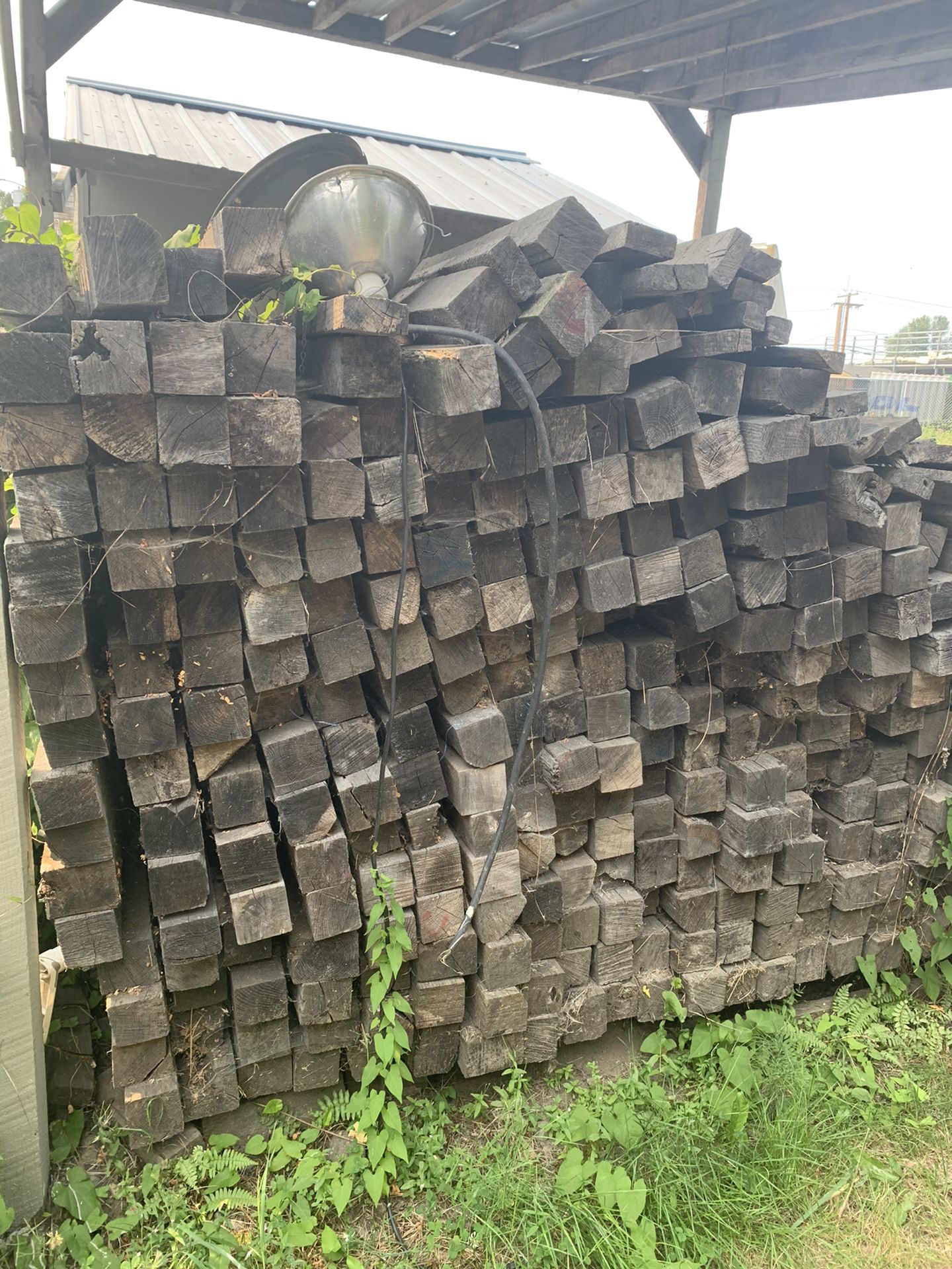 $10 EACH:  4 X 4 Actual Size X 10’  Red Oak Posts