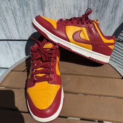Nike Dunk Low Midas Championship Gold Tough Red White Yellow Orange size 9.5.