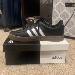 Black And White Adidas Flats