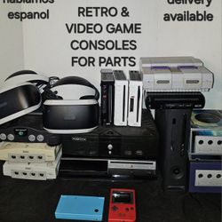 RETRO VIDEO GAME CONSOLES FOR PARTS WHOLESALE OR TRADE