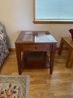 Matching Tile-Top End Tables