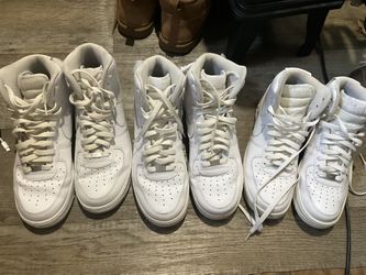 High top Nike Air Force 1 bundle sizes 11.5, 11.5, and 8.5