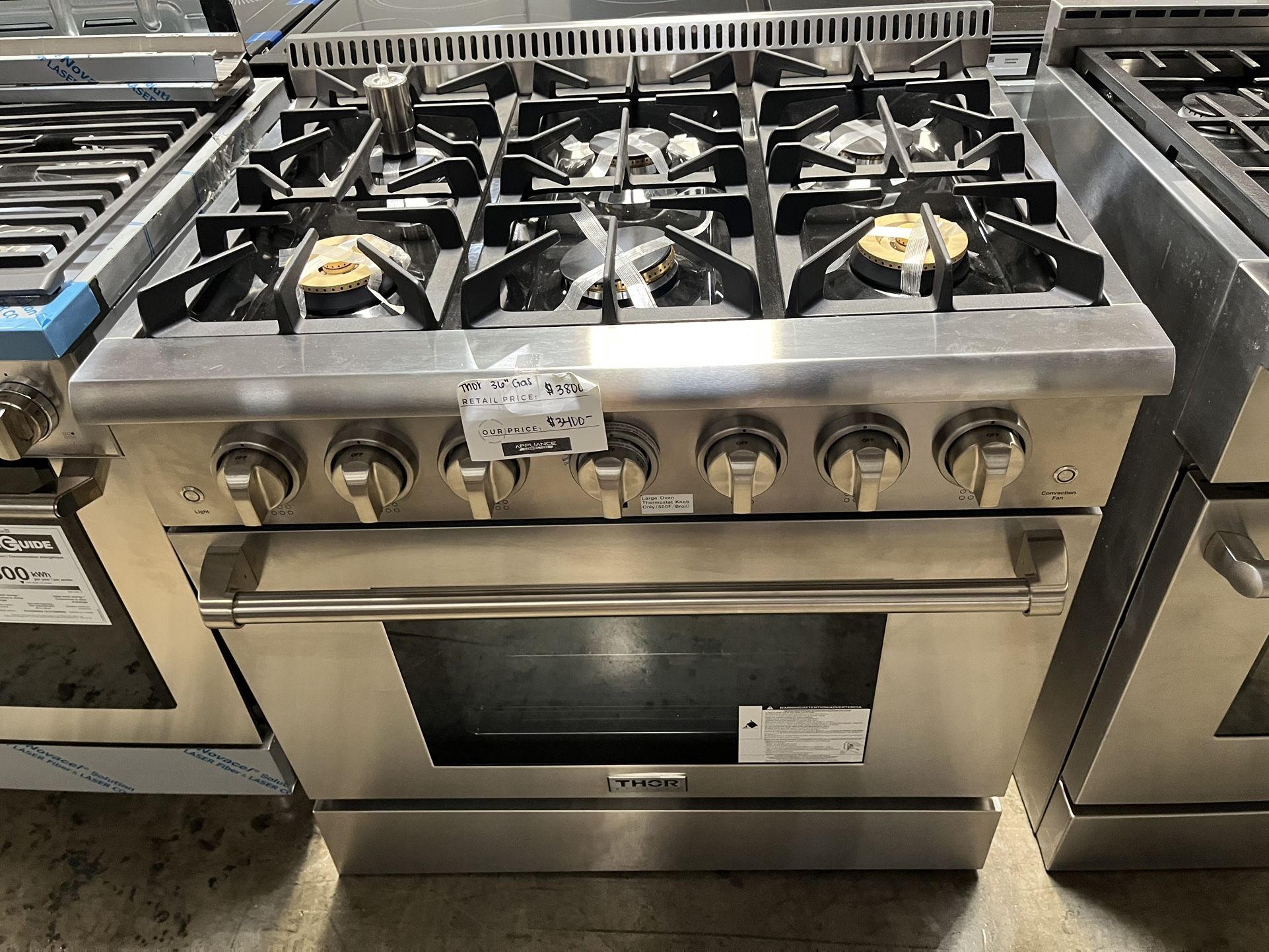THOR GAS RANGE 36 INCH WIDE
