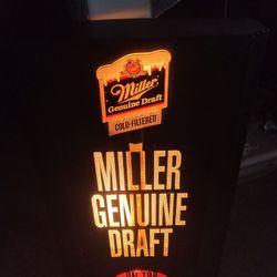 Miller Genuine Draft Beer Light Sign