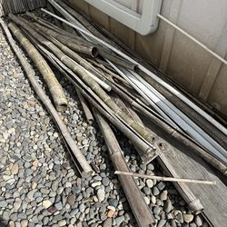 Free Bamboo and pvc pipe
