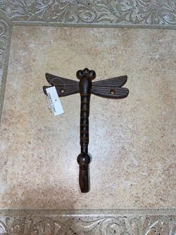 Dragonfly wall hook decor
