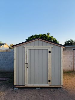 8 ft x 8 ft Wood Storage shed (HOA Approved)