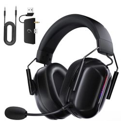 Wireless Gaming Headset for Xbox One,Xbox Series X|S, PS4, PS5,PC,  Mac, Switch,Bluetooth 5.3,2.4GHz USB Over Ear Gaming Headphone,Xbox Headsets with 