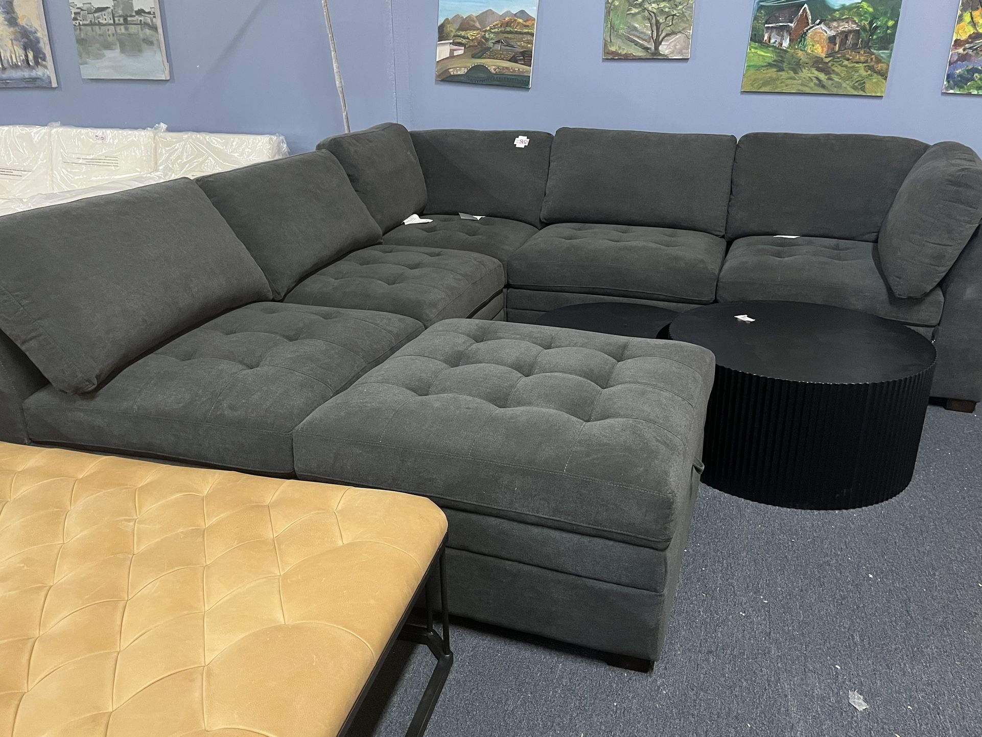 Dark gray Modular sofa,$850