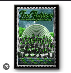 Foo Fighters Hollywood Bowl Exclusive Poster