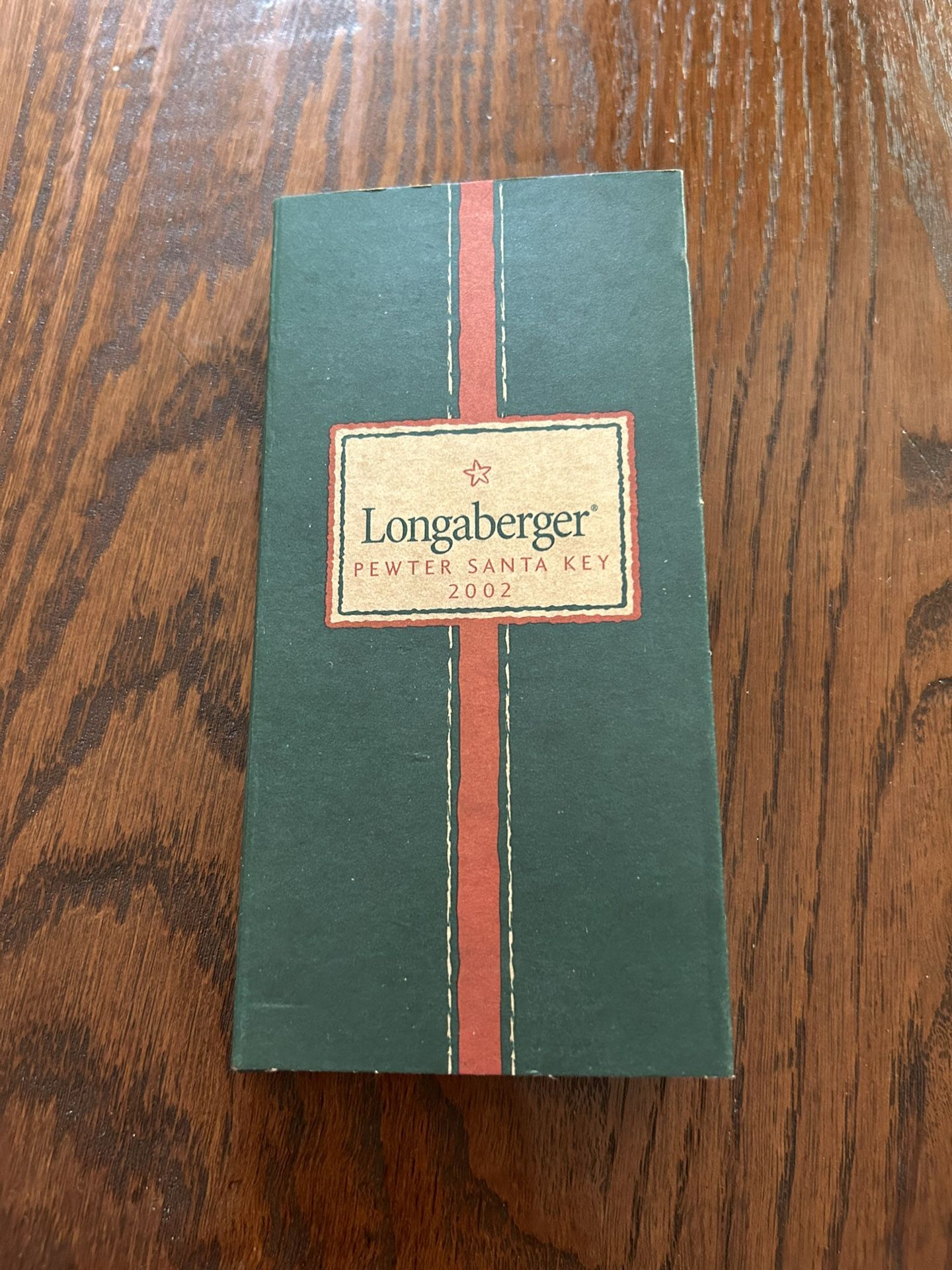 Longaberger Pewter Santa Key 2002 