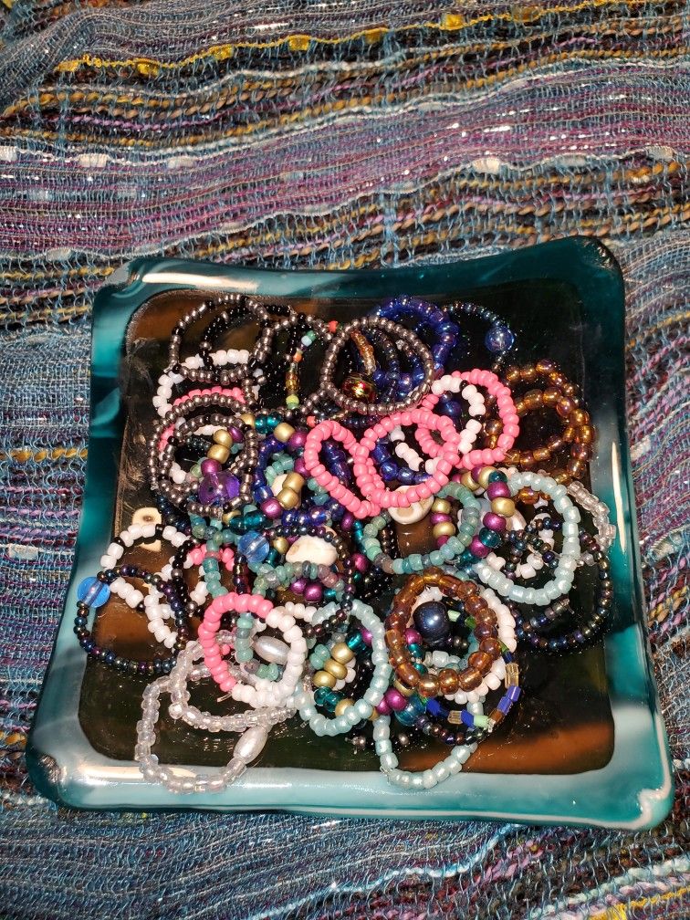 SEED BEAD STRETCHY RINGS