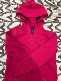 Pink polo hoodie