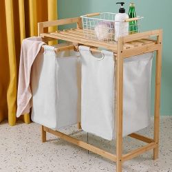 Laundry Hamper, 2 Sections