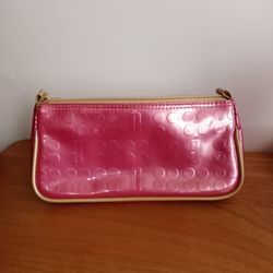 Pink With Gold Highlight Or Design Makeup Bag