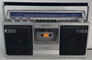 Vintage Sony Stereo Cassette Boombox CFS-43 Japan