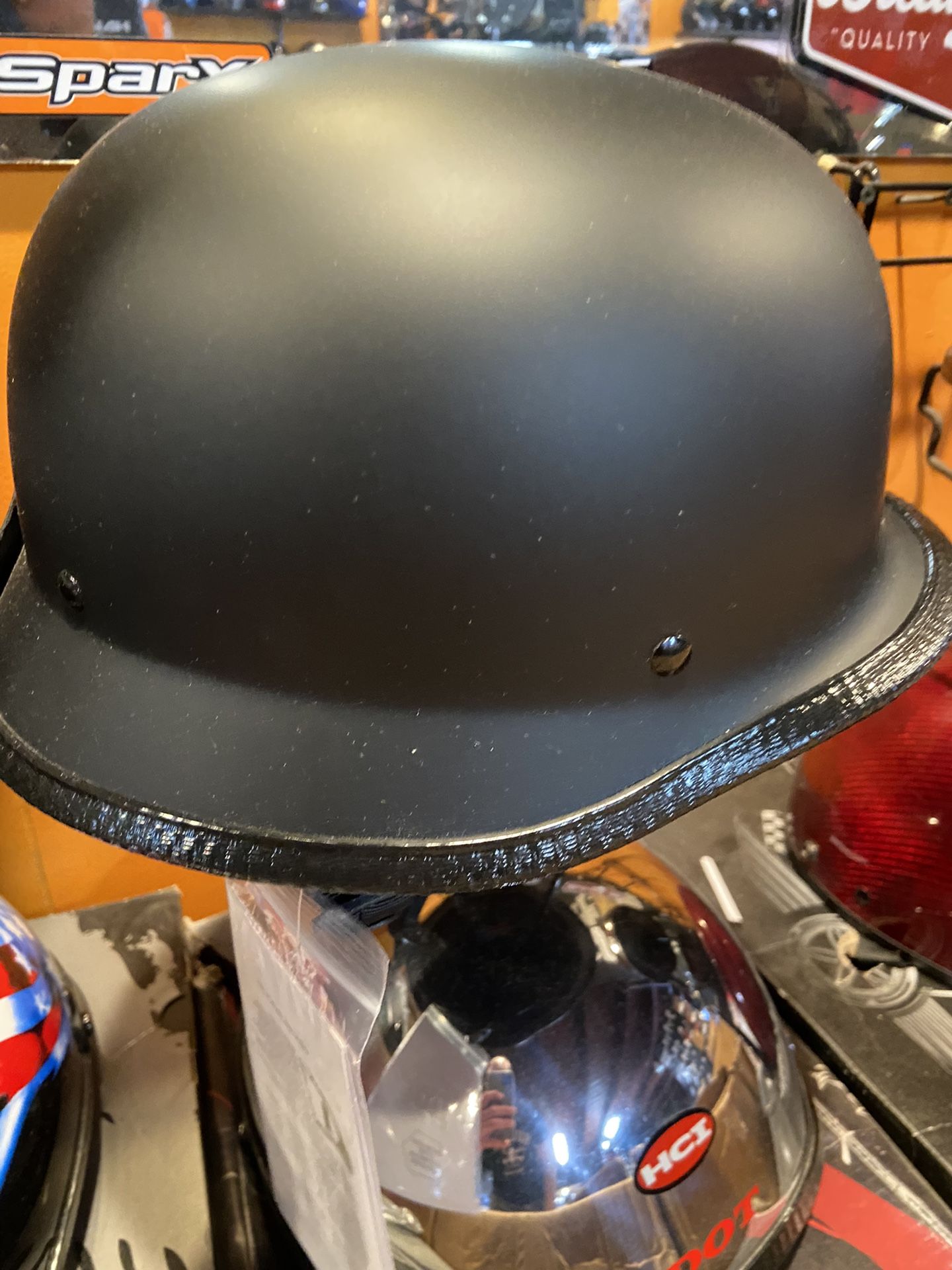 New German Low Profile Dot Motorcycle Half Helmet $80