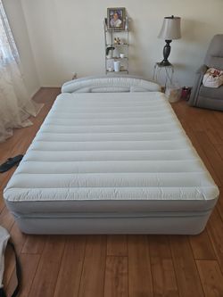 Queen Inflatable Air Mattress with Headboard