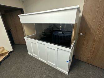 180 Gal 72x24x24 tank 1/2" thick with Stand and Canopy