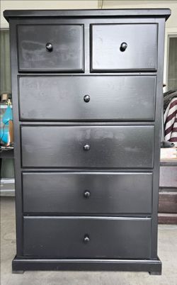 Tall real wood dresser