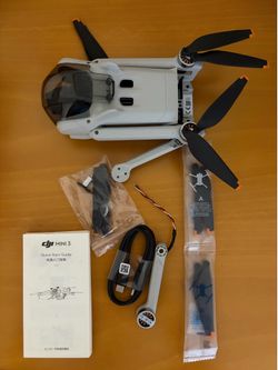 DJI Mini 3 Drone + Like NEW DJI RC Controller AS IS / Parts or Repair