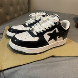 Bapesta Black And White Shoes 