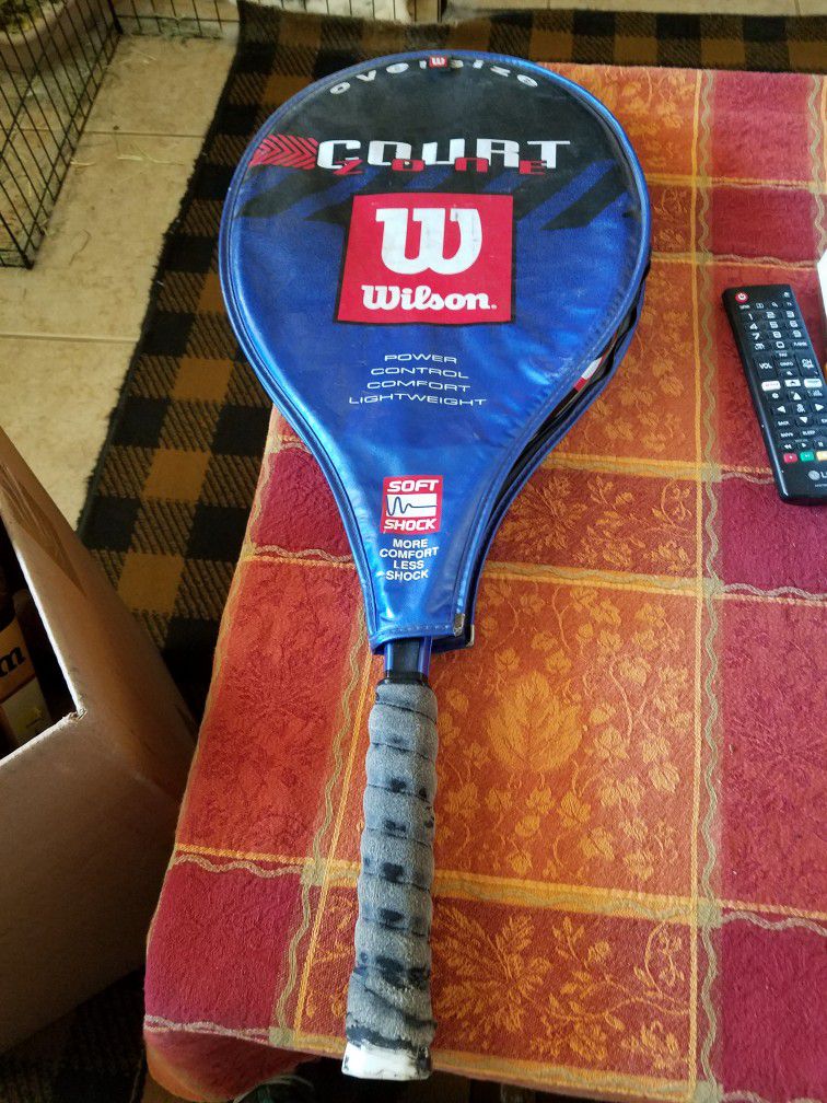Wilson Tennis Racket Oversize Soft Shock Wrapping coming off at Handle still Available