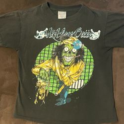 VINTAGE MOTLEY CRUE DR FEELGOOD TEE SHIRT 1990 SIZE M BROCKUM TAG USA