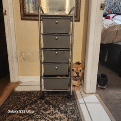 Gray Plastic Drawers 