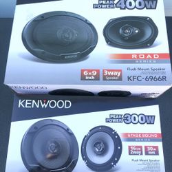 Kenwood 6x9 N 6-1/2 Car Audio Speakers New 