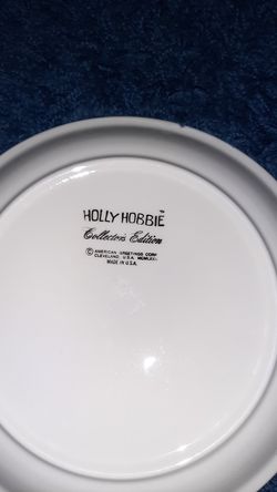 Collector's Edition Holly Hobbie plate set