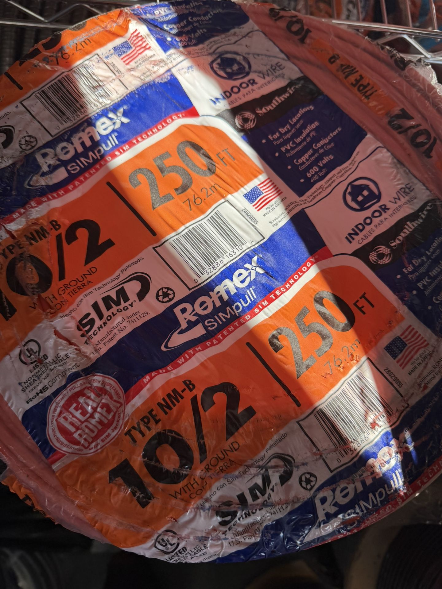 10/2 Wire 250ft Copper Electric Wire New Roll (price Is Firm )