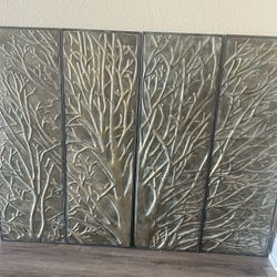 4 Piece Metal Art