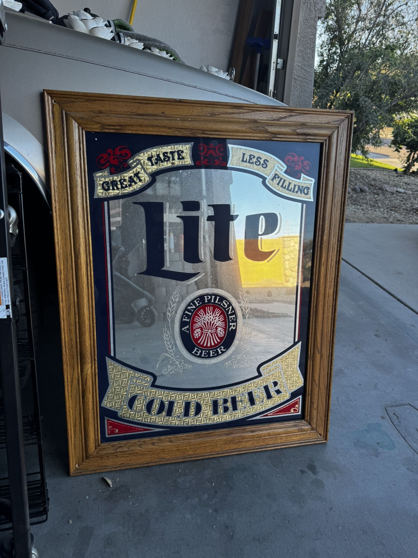 Vintage Miller Lite Mirror Sign