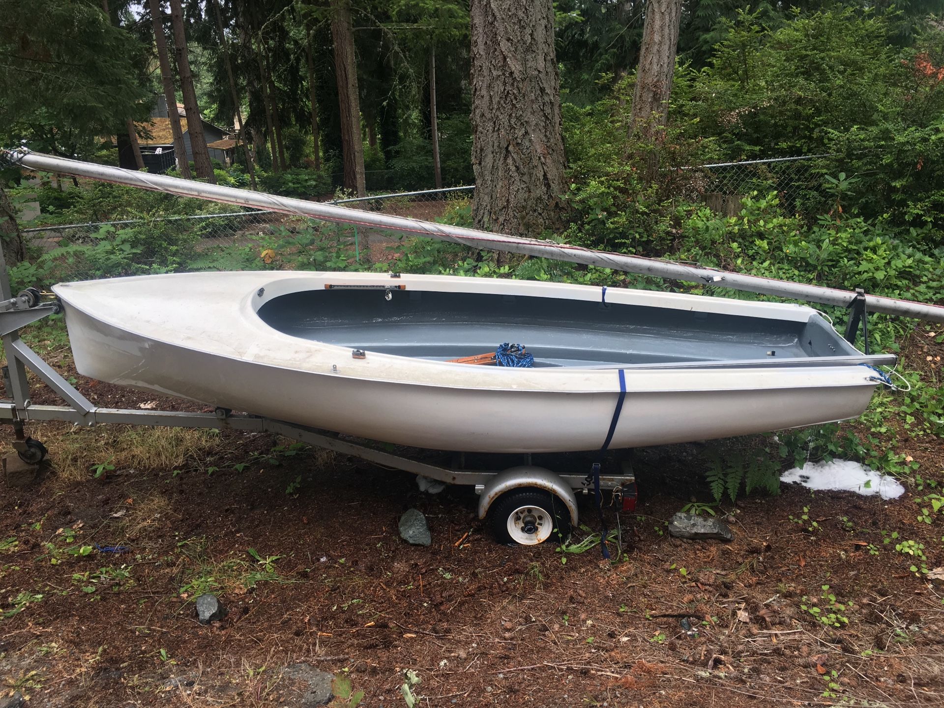 14’ CLark Sailboat with trailer for Sale in Gig Harbor, WA OfferUp