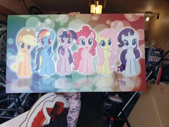 My little pony cardboard poster