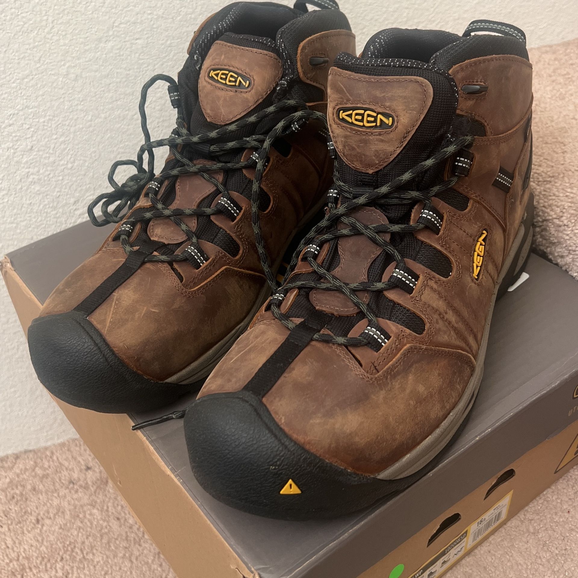 KEEN Utility Men's Detroit XT Mid Height Steel Toe Waterproof Work Boot Size: US 16D
